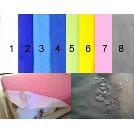 Sprei Waterproof Anti Air Anti Ompol Halus Adem Polos 100x200