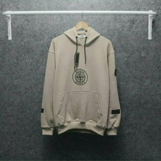 Hoodie stone island x supreme