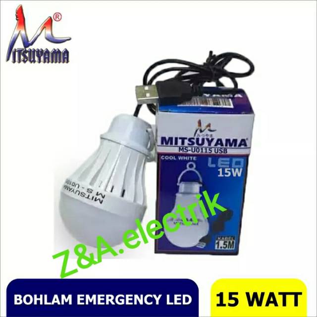 Lampu Bohlam USB 1,5 / 15Watt MS-U0115USB MITSUYAMA