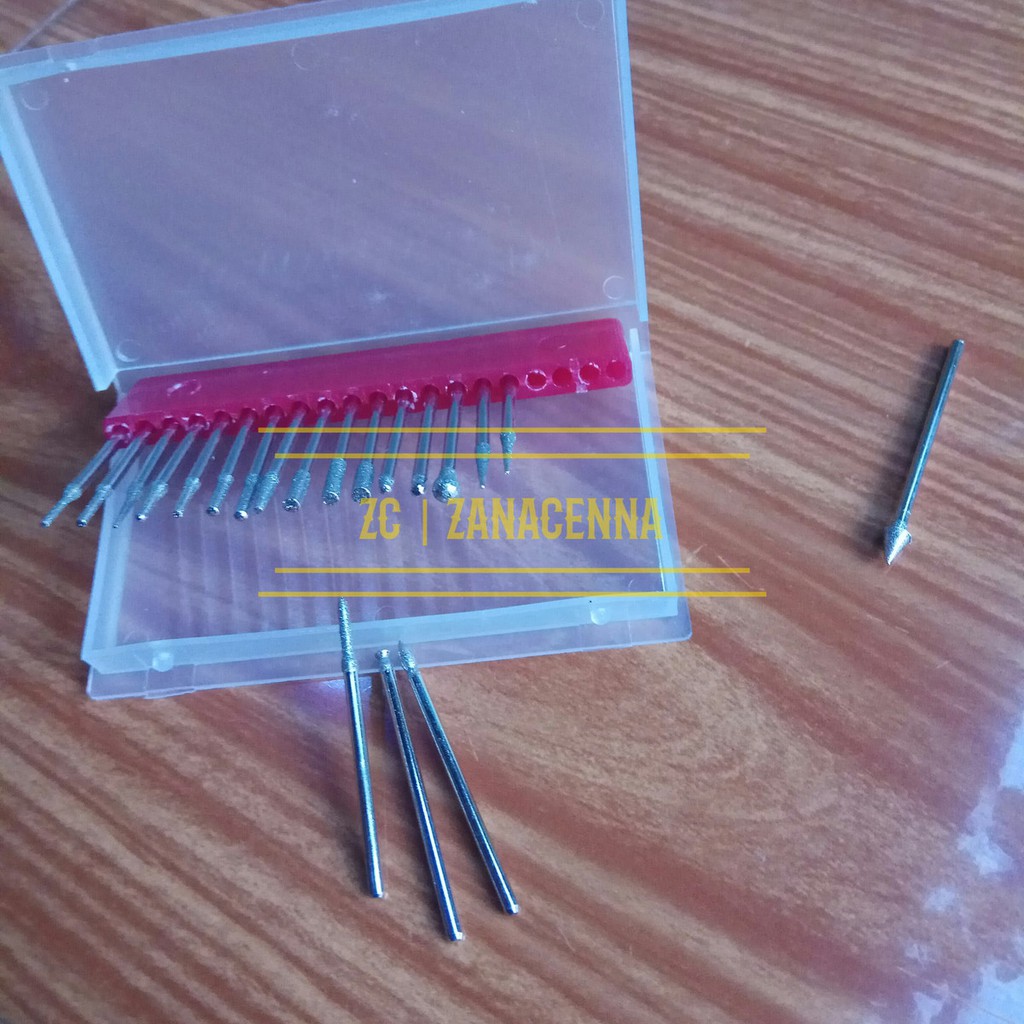 Mata Gerinda 20 in 1 Mini Drill   isi 20pcs mata gerinda, diameter 2.3 mm