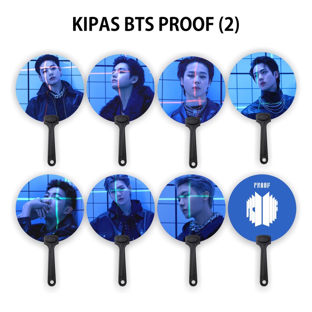 [READY STOCK] KIPAS TANGAN / HANDFAN BTS PROOF (2) - SOUVENIR KPOP UNOFFICIAL