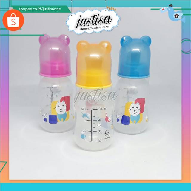 Promo !! Botol susu bayi Lusty bunny 120ml - Botol susu bayi Kepala Boneka