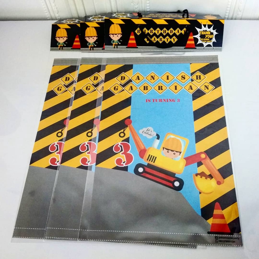 

plastik snack excavator / plastik bingkisan snack excavator / plastik snack custom excavator