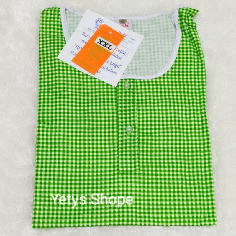 Hoki&Sheila Jumbo LD120 C3/4 Baju Tidur Piyama Fit XXL [Part 1]-Kotak HS Hijau