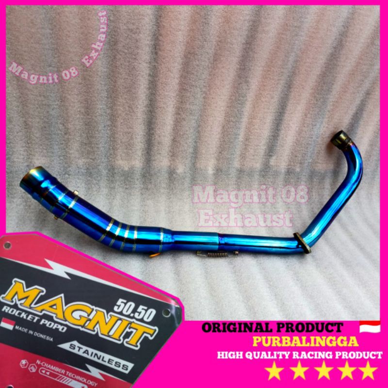 pipa leher knalpot cb 150r old lama bluemoon full stainless - leheran cb150r Streetfire blue biru