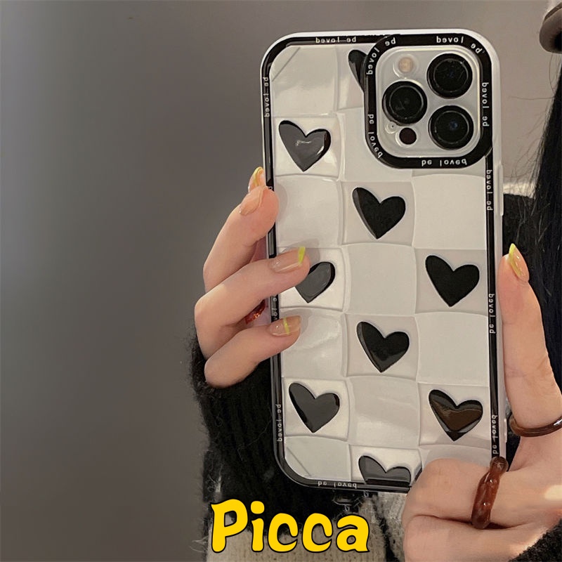 Soft Case Tpu Motif Papan Catur Hati Untuk Realme C25 C25S C31 8 9 PRO 9I C35 C11 2021 C25Y C20 C12 C21 5 5I 6I 8I C20A