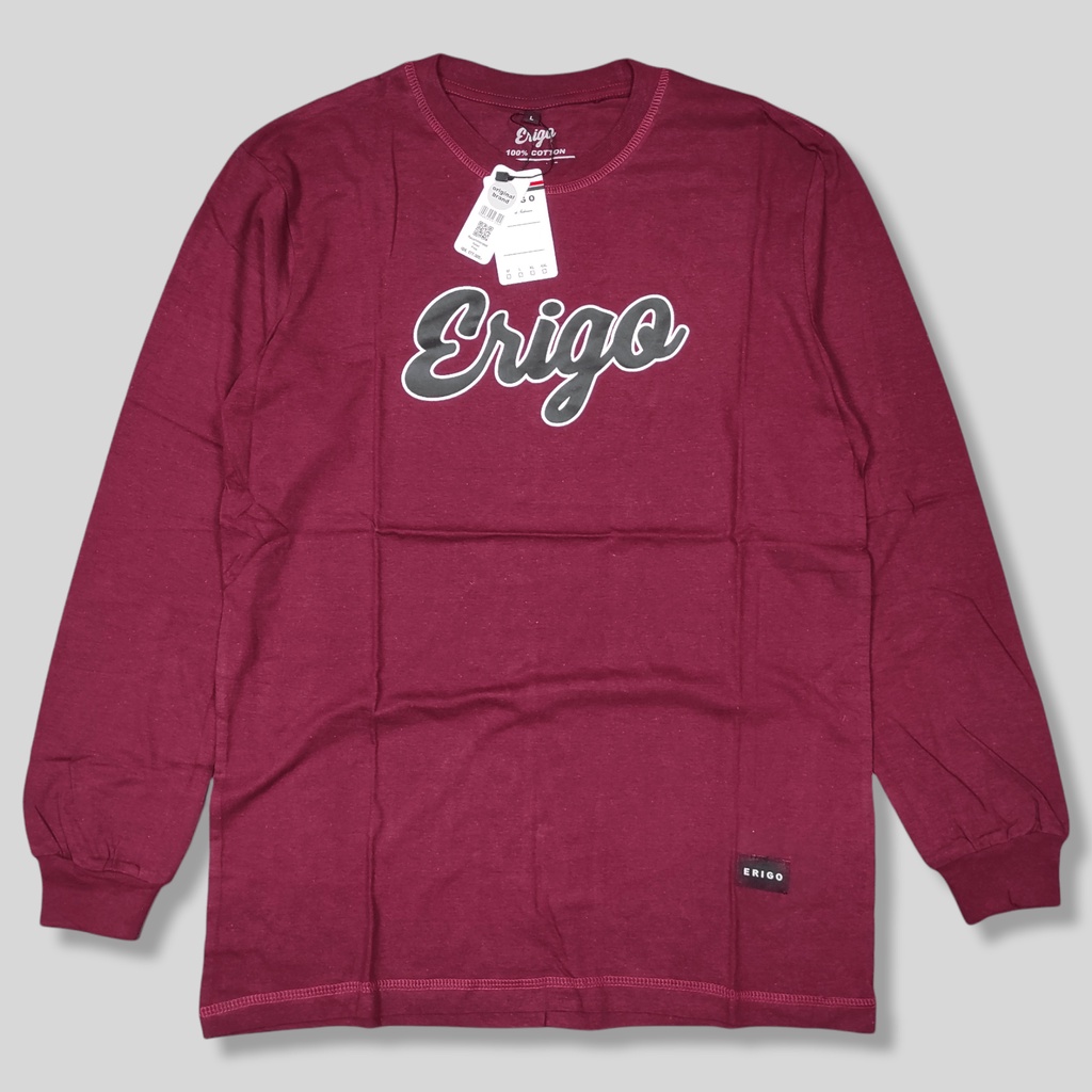 KAOS DISTRO PRIA ERIGO LENGAN PANJANG WANITA BAJU PANJANG UNISEX ORIGINAL PREMIUM CEWEK COWOK ATASAN