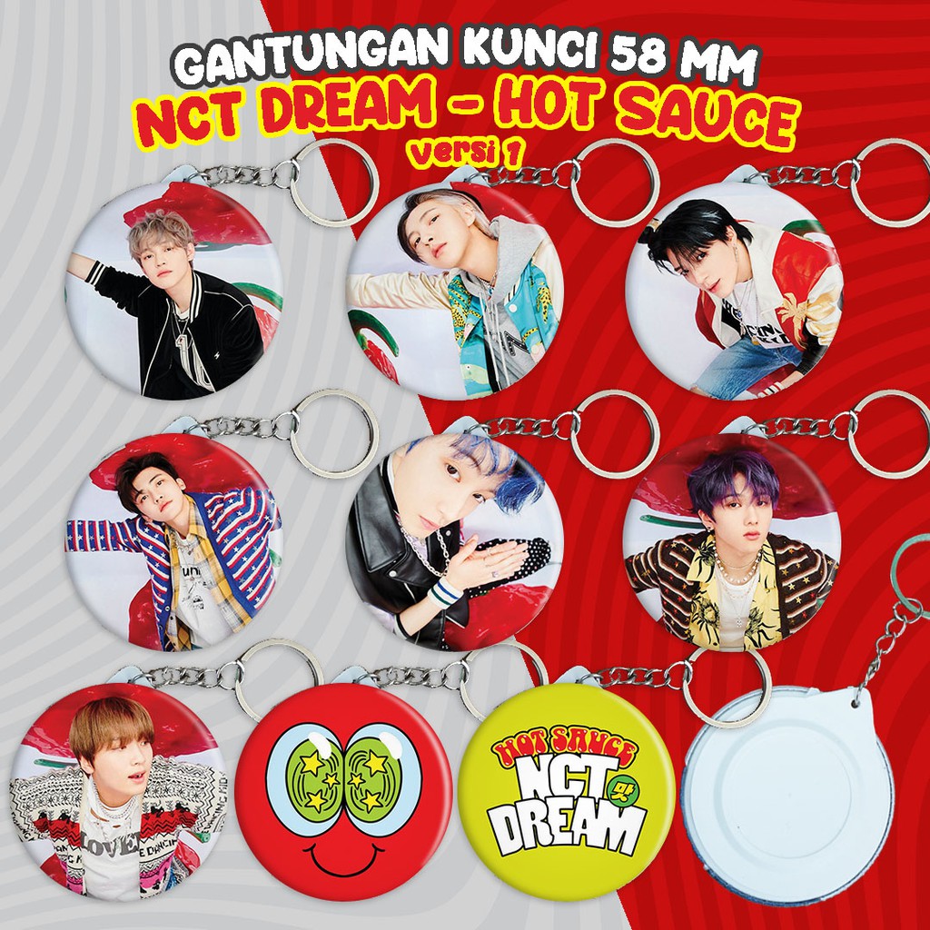 Gantungan Kunci58 NCT Dream Hot Sauce versi 1 - Ganci Unofficial Murah Merchandise KPOP