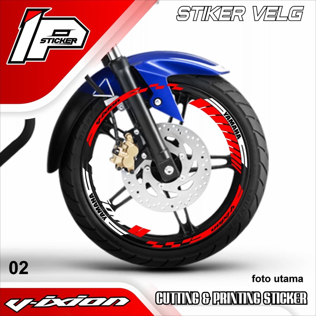 (COD) CUTTING STICKER VELG VIXION- CUTTING VELG MOTOR VIXION.02