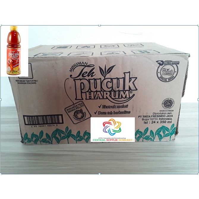 Teh-Daun- Teh Pucuk Harum 350Ml / 24 Botol / 1 Karton -Daun-Teh 800 Teh-Makanan-Minuman