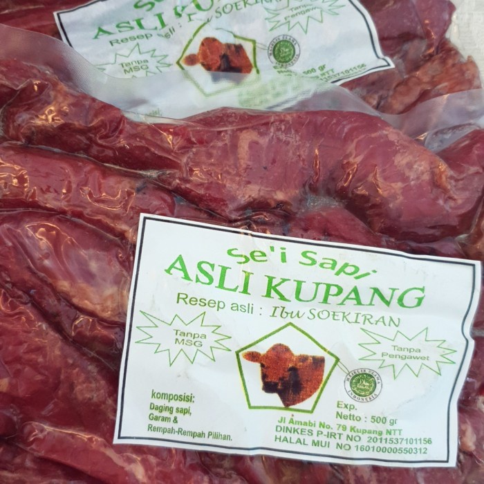 

sei sapi /daging sapi asap Soekiran khas Kupang - BARU