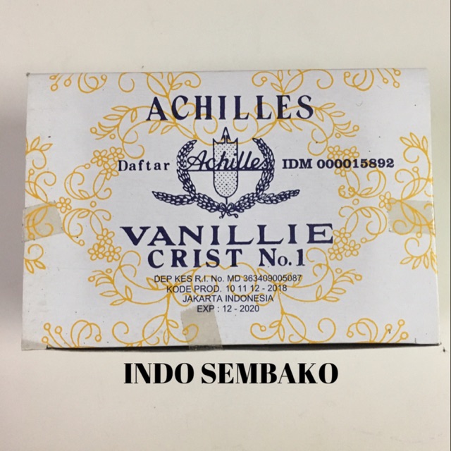 

TERMURAH ! Vanillie Achilles / Vanilli / Vanili / Vanilie Achilles isi 100 bungkus kemasan kertas