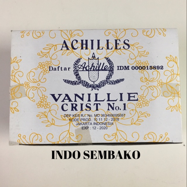 TERMURAH ! Vanillie Achilles / Vanilli / Vanili / Vanilie Achilles isi 100 bungkus kemasan kertas