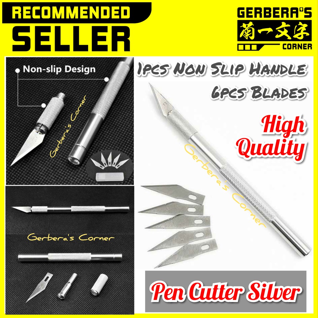 Pen Cutter Silver / Hobby Knife / Art Knife