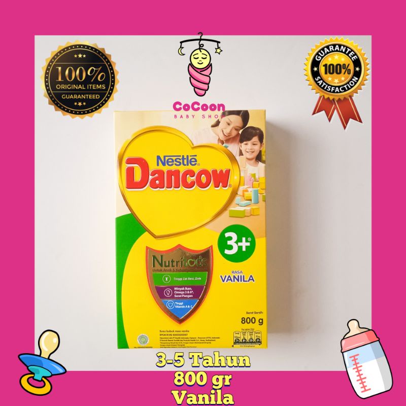 Susu Formula Balita Dancow 3 Plus / 3+ Nutritods 3-5 Tahun 750g 750 gr 800 g 800gr Vanila