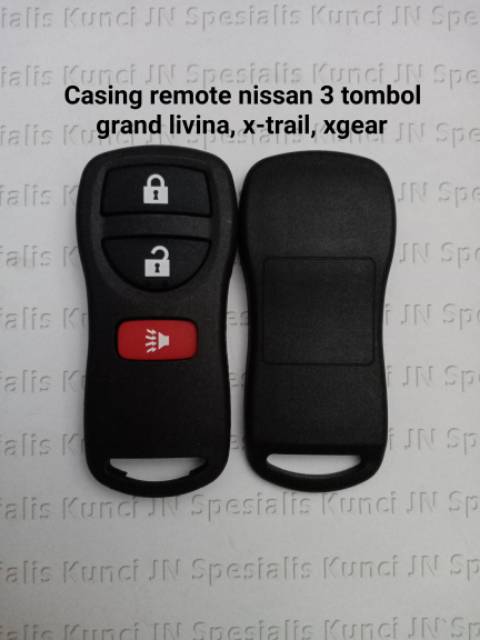 Casing remote nissan grand livina,x-trail ,xgear