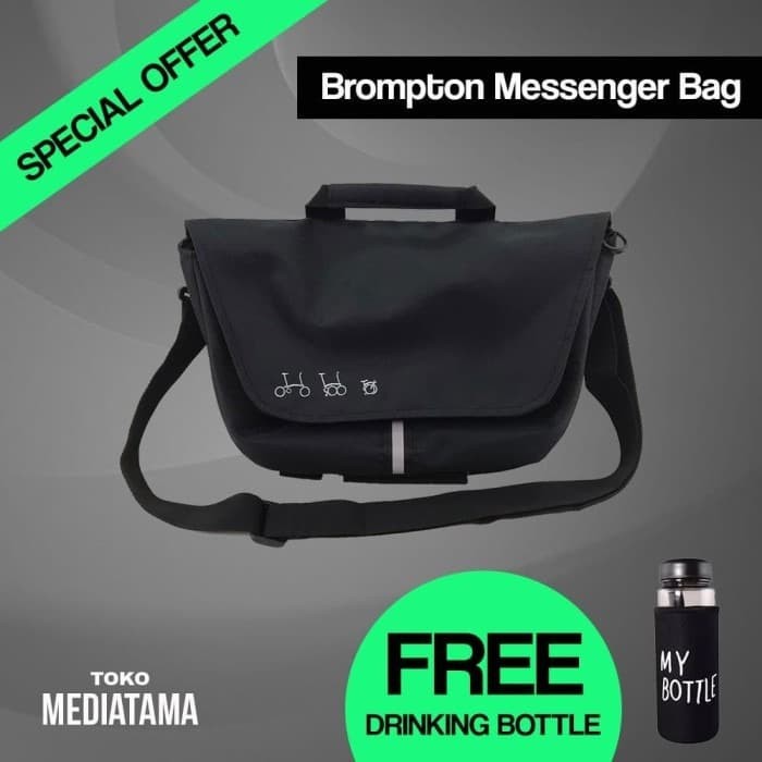 Termurah & Terlaris Tas Brompton Seli Front Block Besar