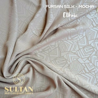 Jual Kain Abaya Sultan Fursan Silk Emboss Ethnic/ Furusiyah Silk Emboss