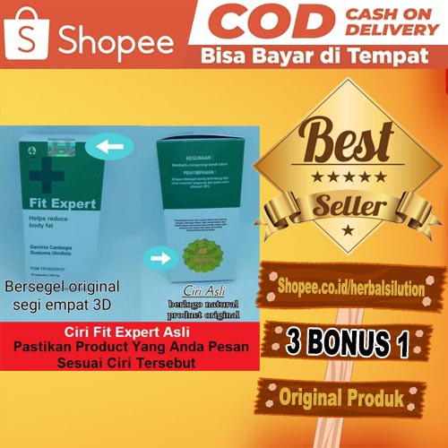 FIT EXPERT Weight Loss Original - Suplemen Obat Diet Herbal - PELANGSING FIT EXPERT ASLI