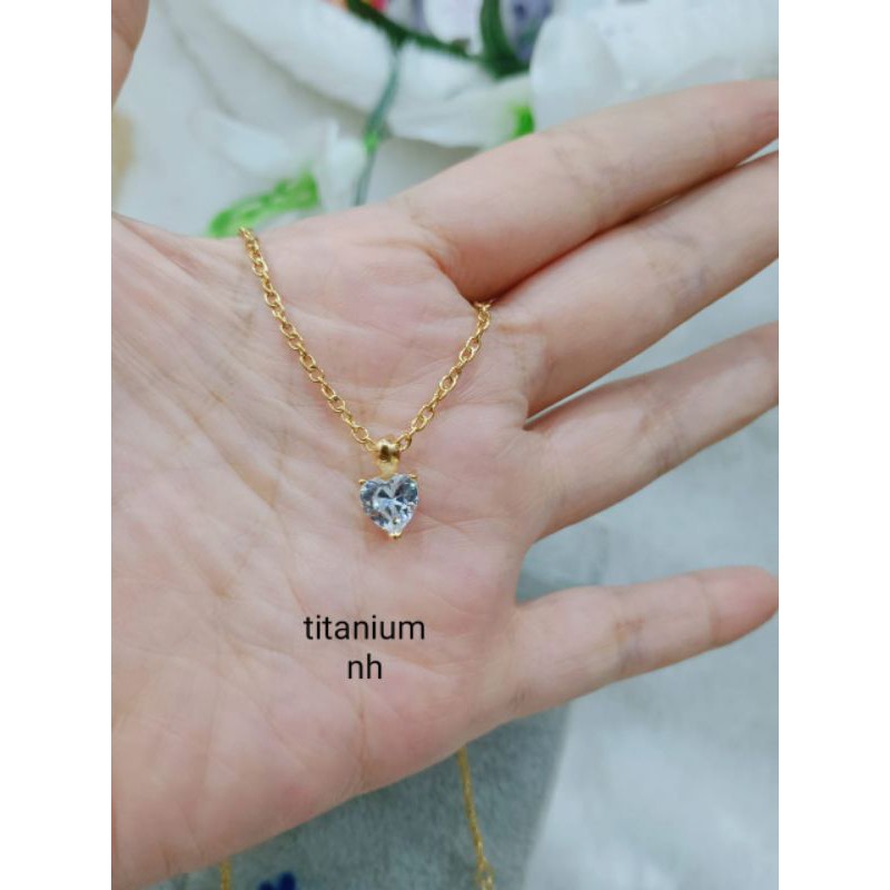 kalung liontin titanium asli ,tidak luntur