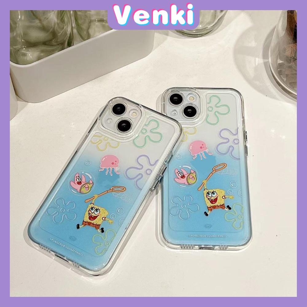 iPhone Case Silicone Soft Case Clear Case Thickened Shockproof Protection Camera Metal Button Cartoon Cute Compatible For iPhone 11 Pro Max 13 Pro Max 12 Pro Max 7Plus xr XS Max