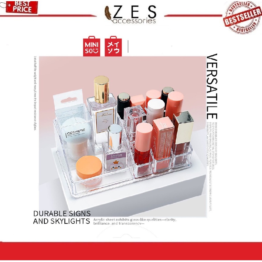 RKM02-Rak Kosmetik MINISO Akrilik Make Up