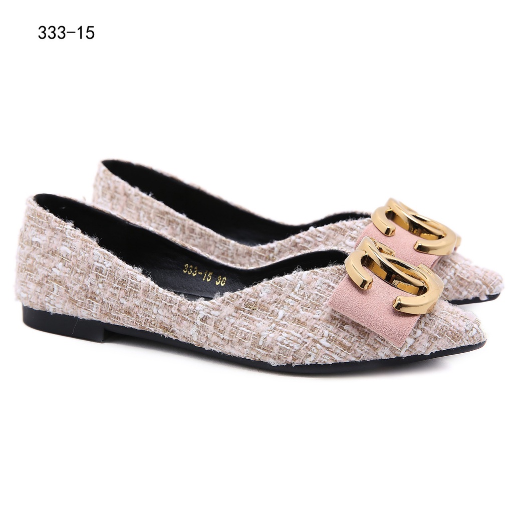 CH CC Logo  Ballerina Flat Shoes 333-15