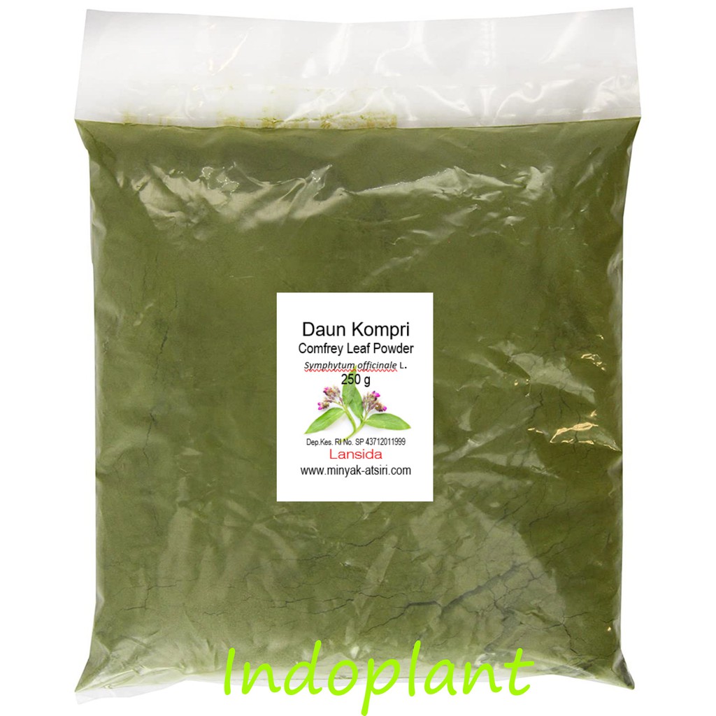 Bubuk Daun Kompri 250 g Comfrey Leaf Powder Simplisia Serbuk Komfrey