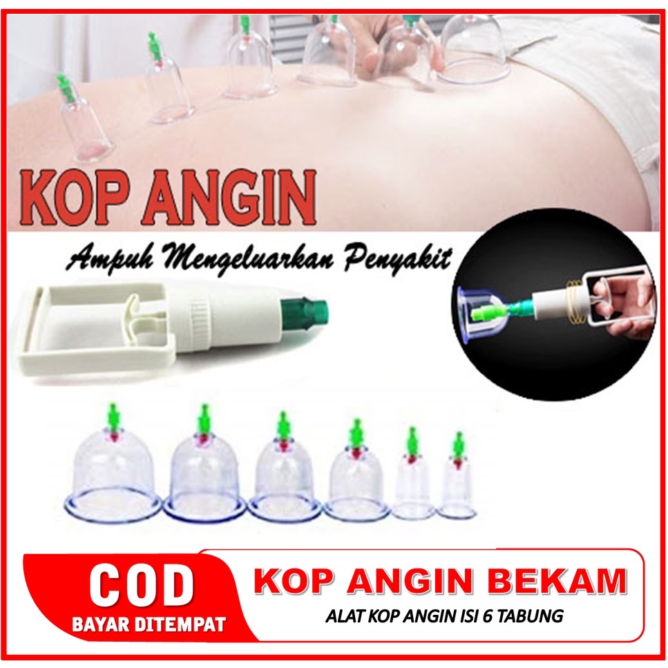 KOP ANGIN BEKAM 6IN1 KOP ANGIN 6PCS KOP ANGIN LENGKAP ISI 6 CUP ALAT BEKAM UNTUK MENGOBATI MASUK ANG