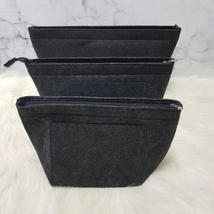 Felt Bag organizer Top zipper for LC tote bag / LCTB / LCTZ