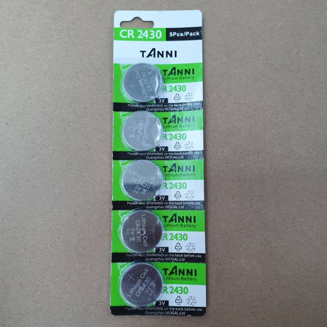 ORIGINAL Baterai Tanni CR 2430 3V Lithium Battery Original