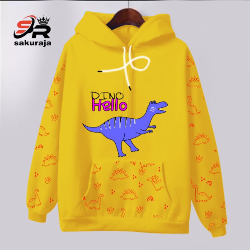 sweater hoodie anak baby Dino/umur 3-10 tahun bisa/COD