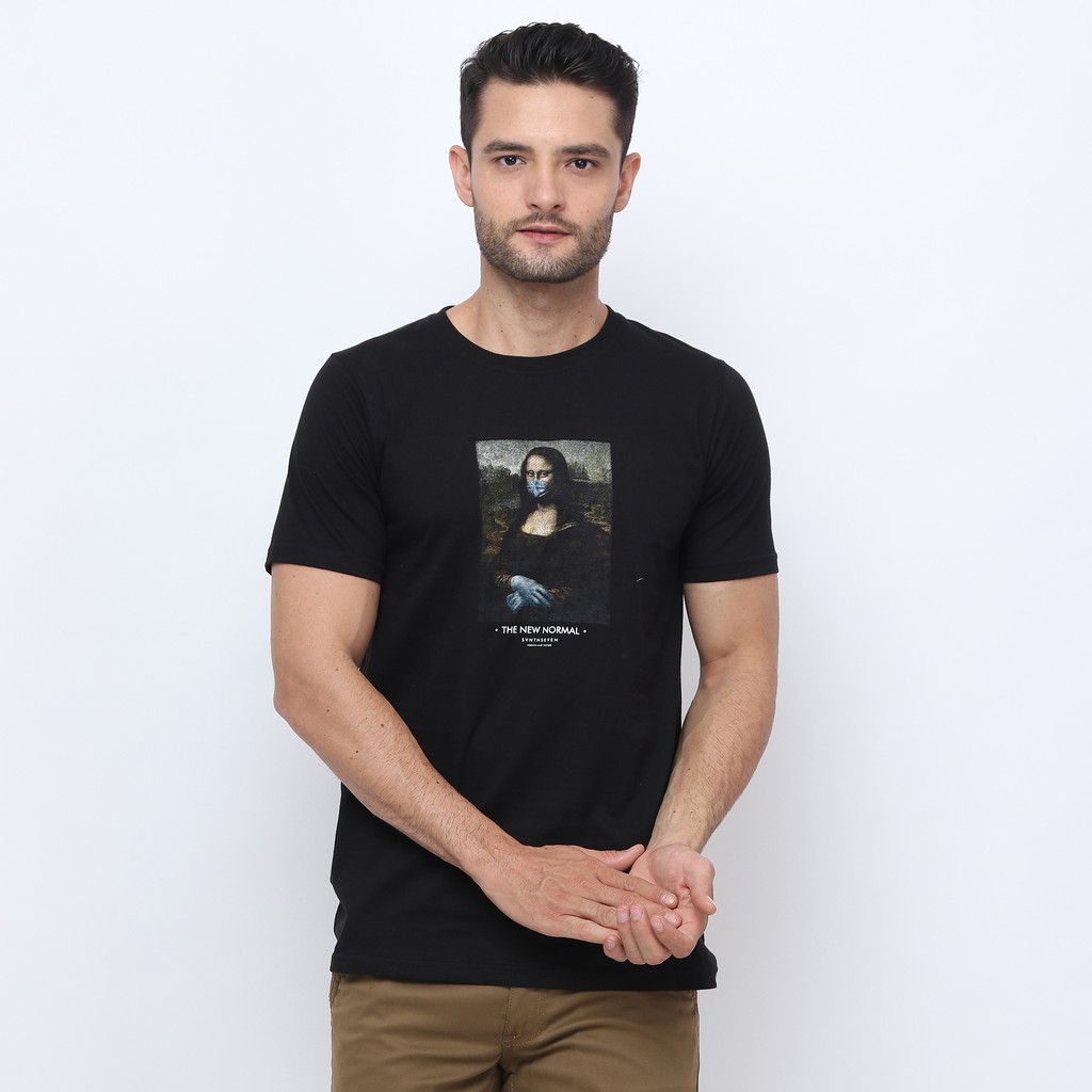 

17Seven Original Kaos Sablon Pria Lengan Pendek 0149-Monalisa