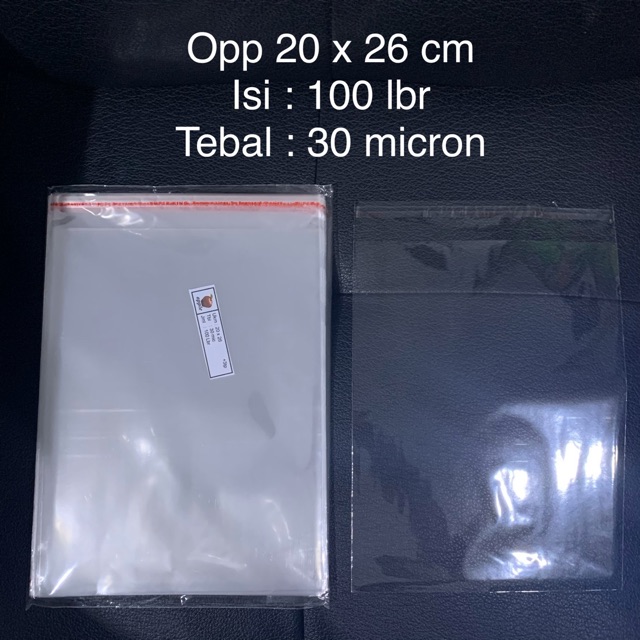 

Plastik opp lem tebal 03 20x26 20 x 26 seal 100 lembar pcs kaca 30 micron undangan bening murah