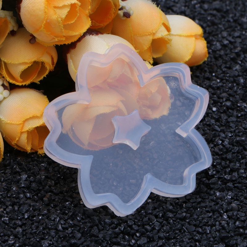 SIY  Resin Silicone Pendant Mold Sakura Ornaments Handmade Jewelry Making Tool