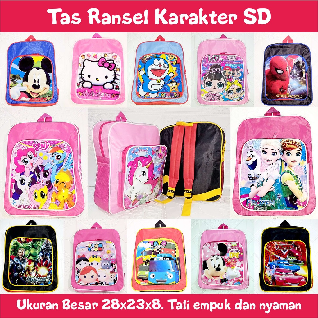 Tas Ransel Anak SD Karakter Tas Sekolah Murah