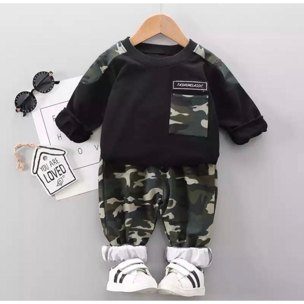 COD SETELAN ANAK ARMY KIDS 1-5 TAHUN SETELAN NAUFAL KIDS ARMY SETELAN ANAK ANAK BAJU ANAK SETELAN