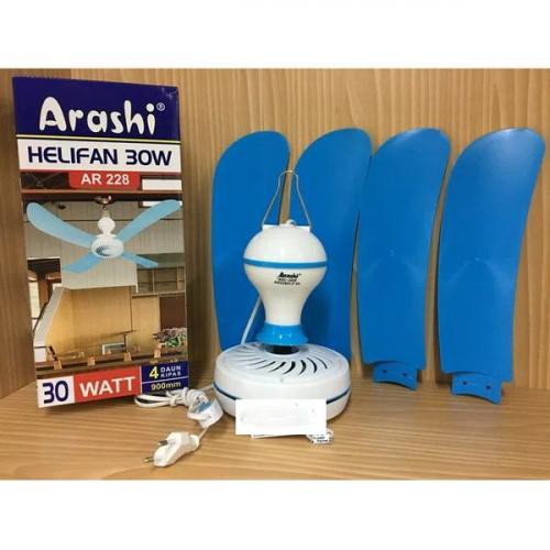 Arashi kipas angin gantung 30 Watt  helifan arashi 30W diameter 55CM 30Watt AR-288 4 baling baling