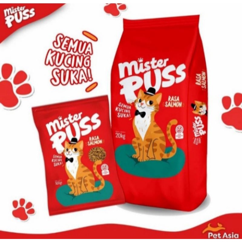 Grab gojek makanan kucing mister puss 20kg