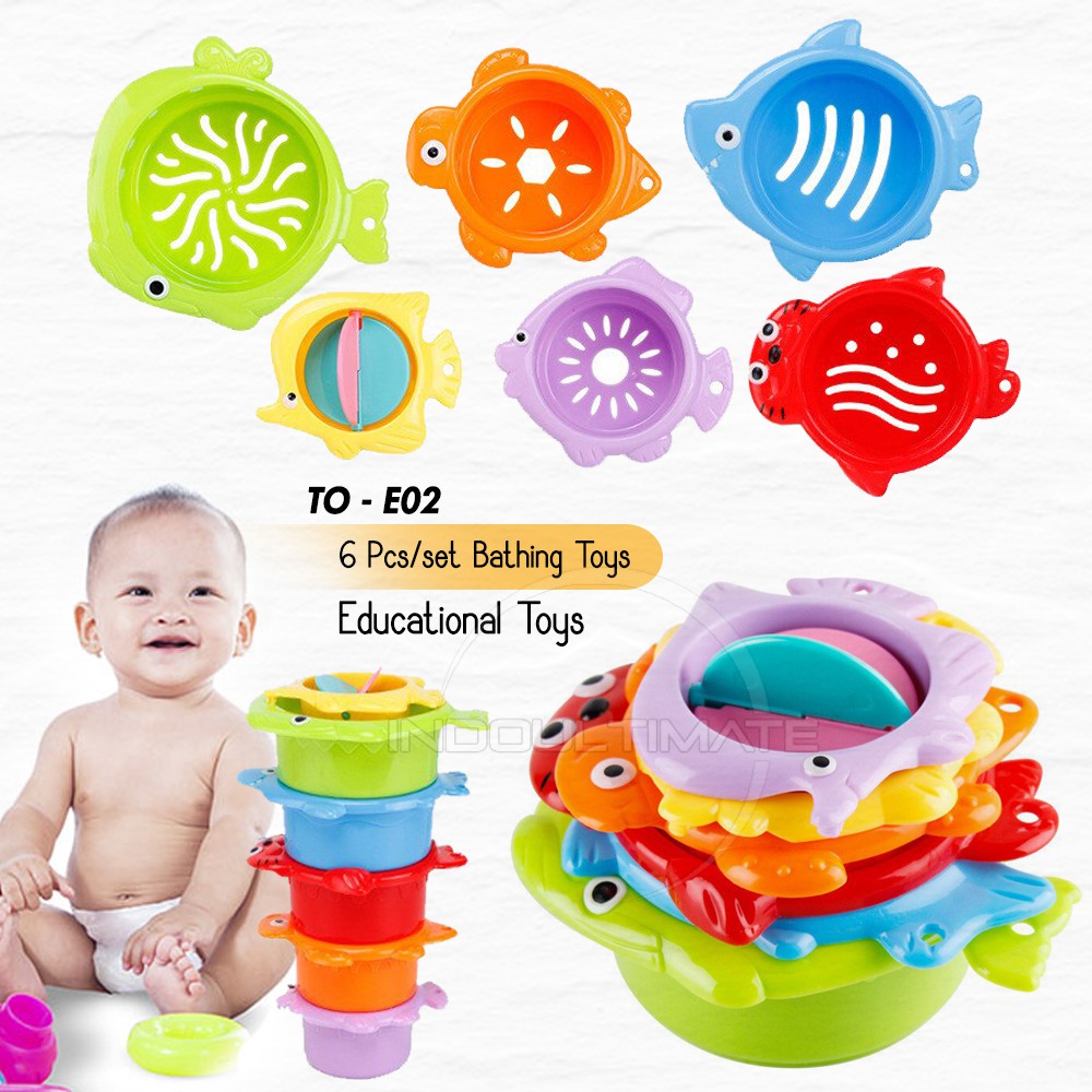 Set Bath Toy Mainan Mandi Anak Bayi Balita TO-E02 Mainan Air Shower Mainan Edukasi Anak