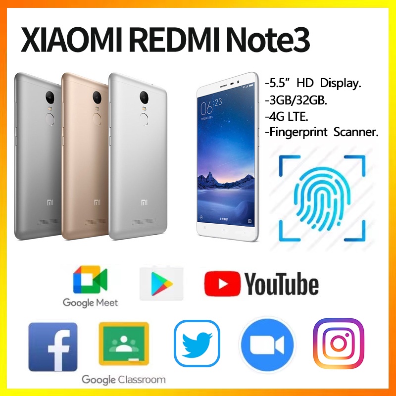 Redmi Note 3  3/32GB &amp; 2/16GB BERGARANSI