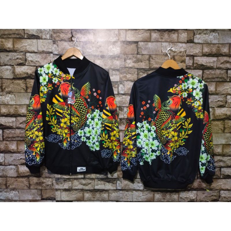 Jaket Sukajan Koi Printing