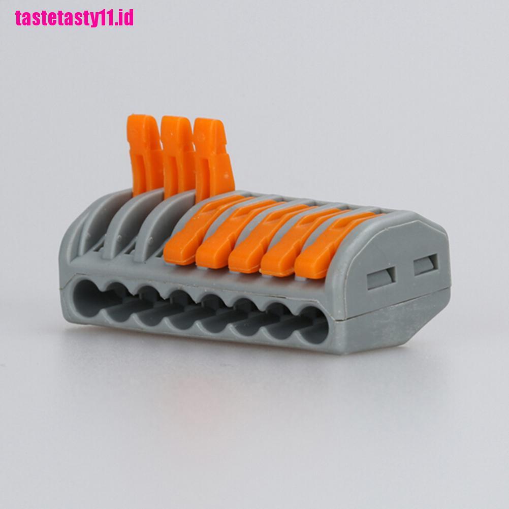 【TTID】10PCS 8 Pin Universal Compact Wire Wiring Connector Conductor Terminal Bl