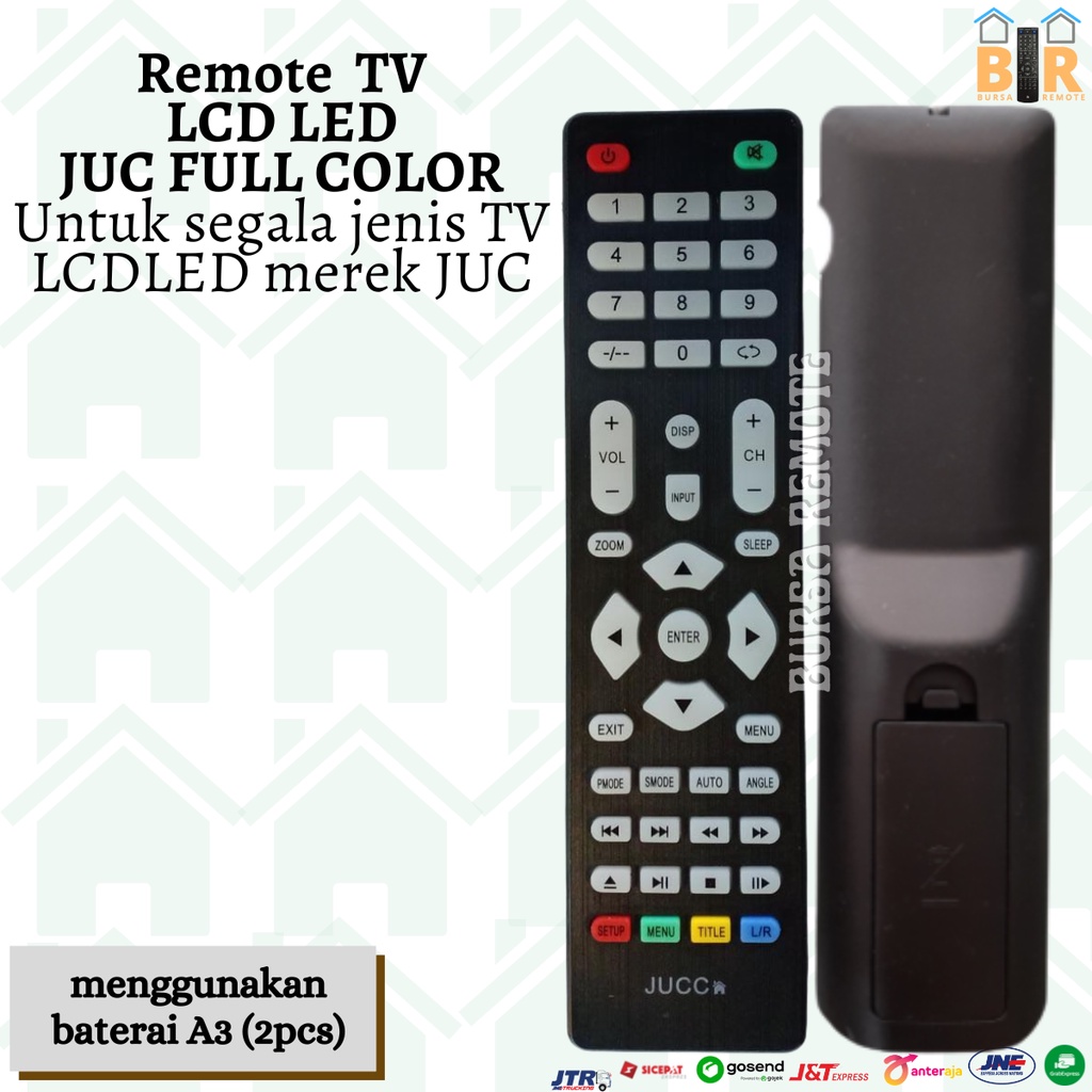 Remot Remote TV lcd led cina JUC / ikedo / aoyama FullColor ecer dan grosir