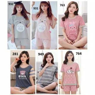  Baju  Tidur Wanita  Set Piyama Import  Shopee Indonesia