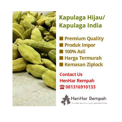 

100 Gram Kapulaga Hijau / Kapulaga India Kualitas Bagus
