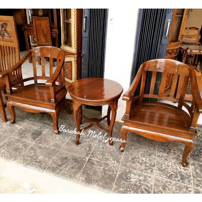 Kursi Teras betawi / kursi teras betawi lenong / kursi teras jati