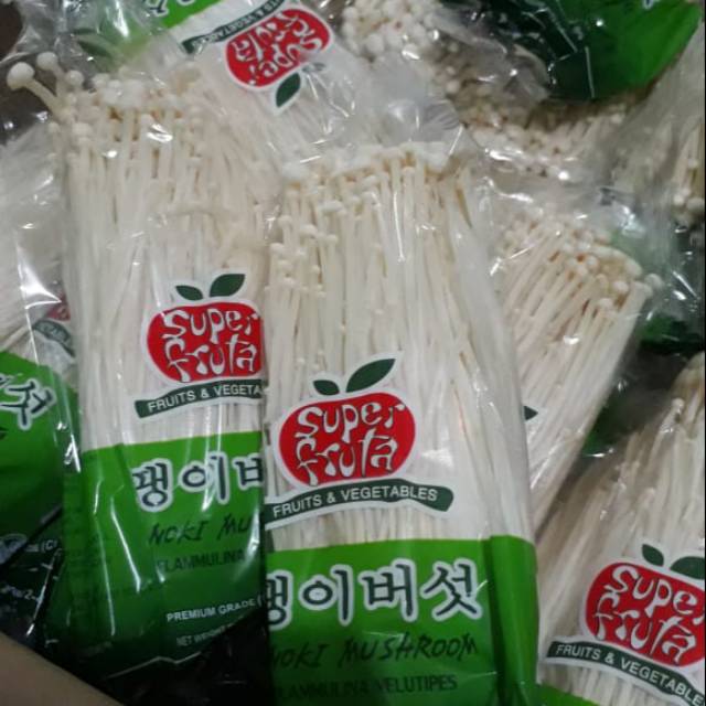 JAMUR ENOKI HIJAU 100grm