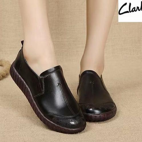 clarks desert boots women /sepatu kulit asli hitam 36 termurah