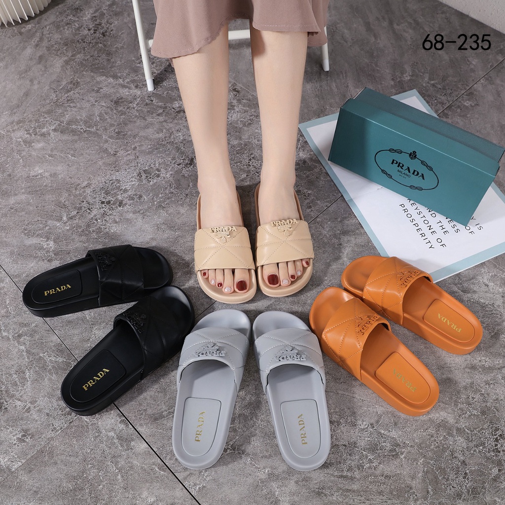 PR Quilted Nappa Slides Sandals 68-235